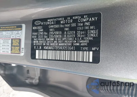 2022 Genesis Gv70 2.5T Awd из США, поврежденный, VIN KMUMADTB5NU051641